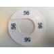 Maatring 9 cm wit/zw 56 